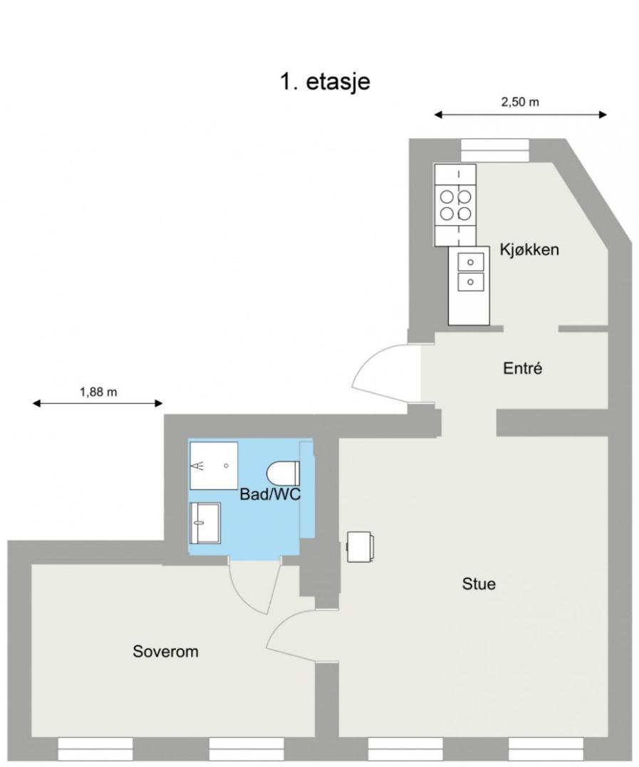 Entire 1-bedroom Flat With Courtyard In Old Town * Oslo